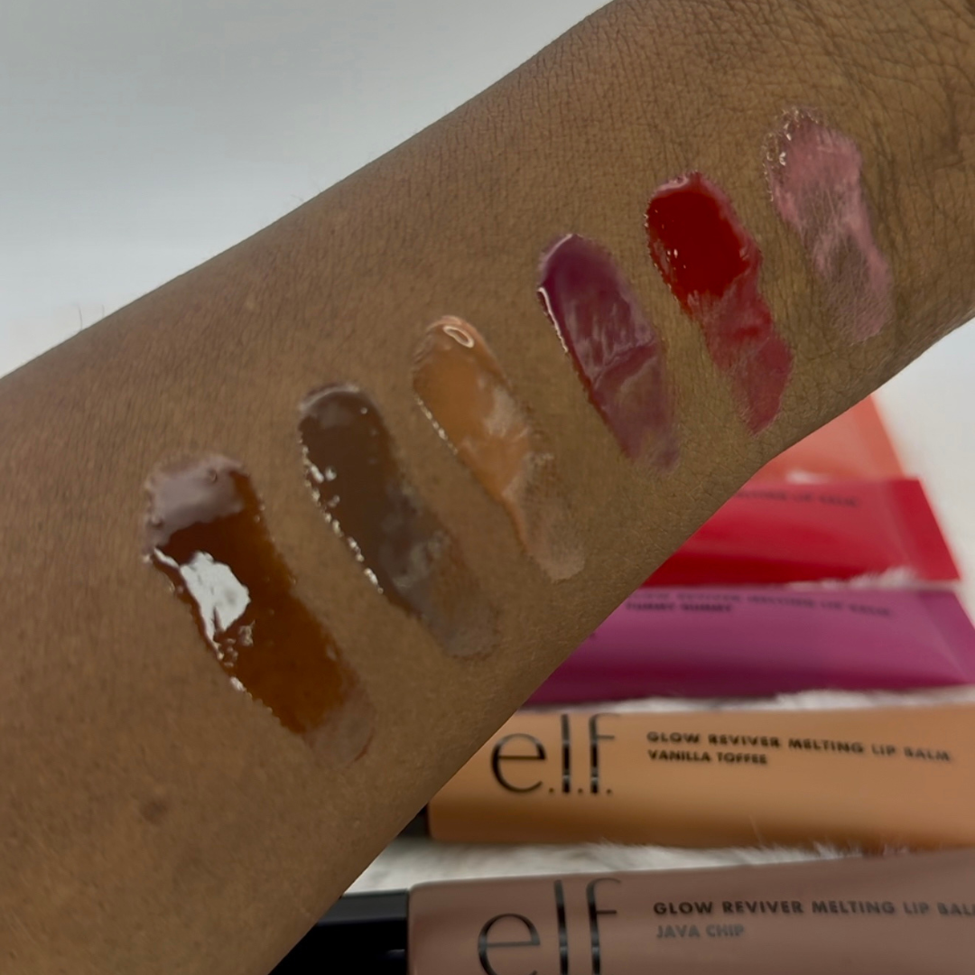 e.l.f. Glow Reviver Melting Lip Balm – Alle Farben im Swatches